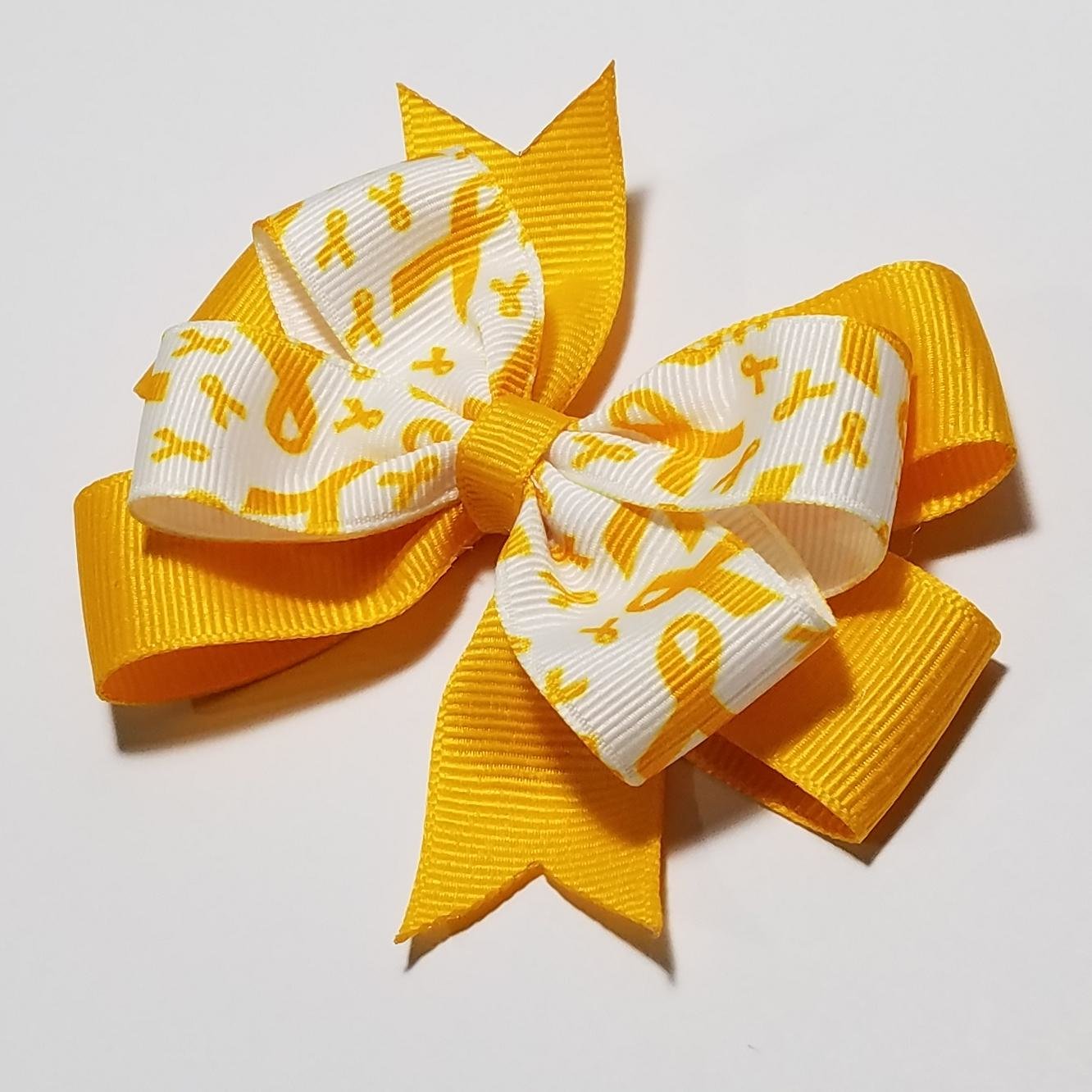 3.5"  Yellow Gold Awareness Ribbon 