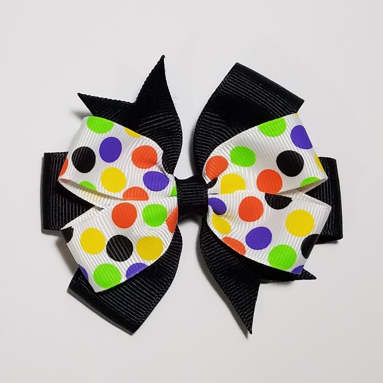 3.5" Halloween Polka Dot