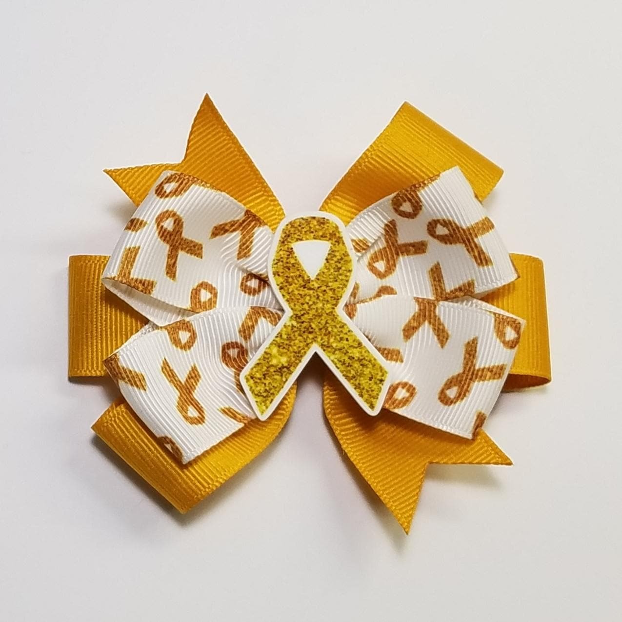 3.5" Gold Awareness Ribbon 