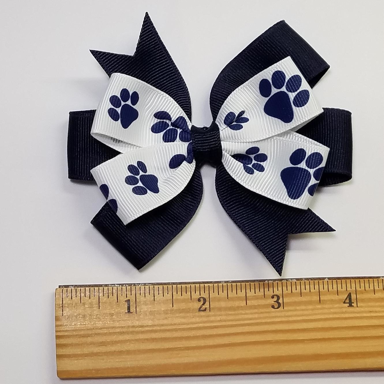 3.5" Navy Blue Paw Print 