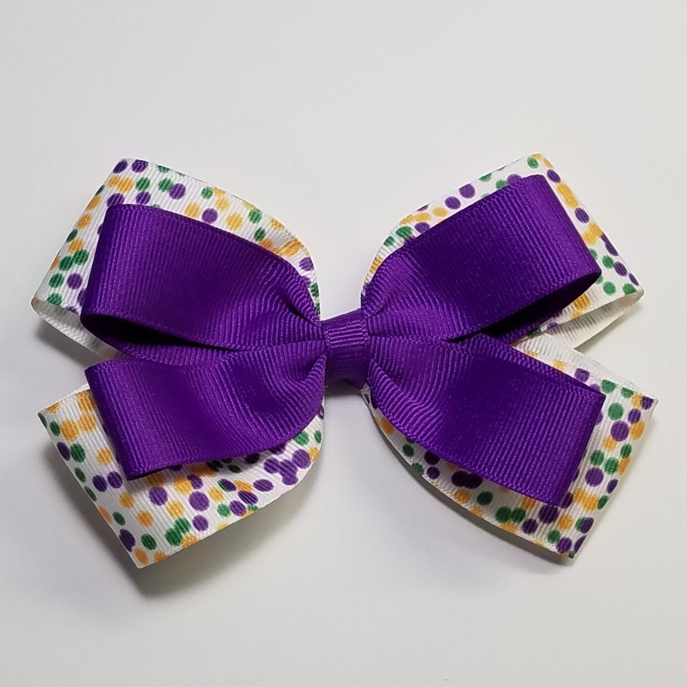 5" Mardi Gras Polka Dot 