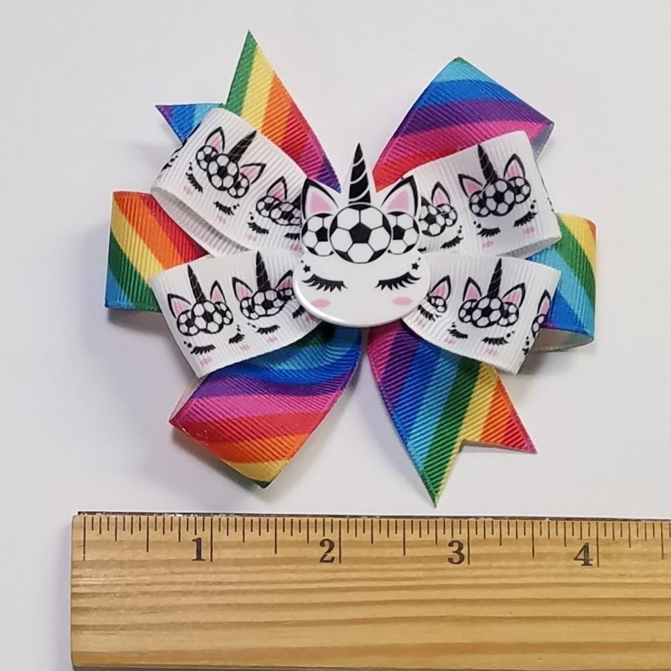 3.5" Unicorn Rainbow Soccer 