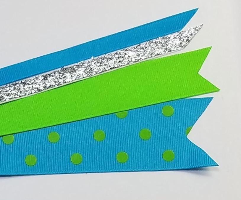 Blue Green Polka Dot 