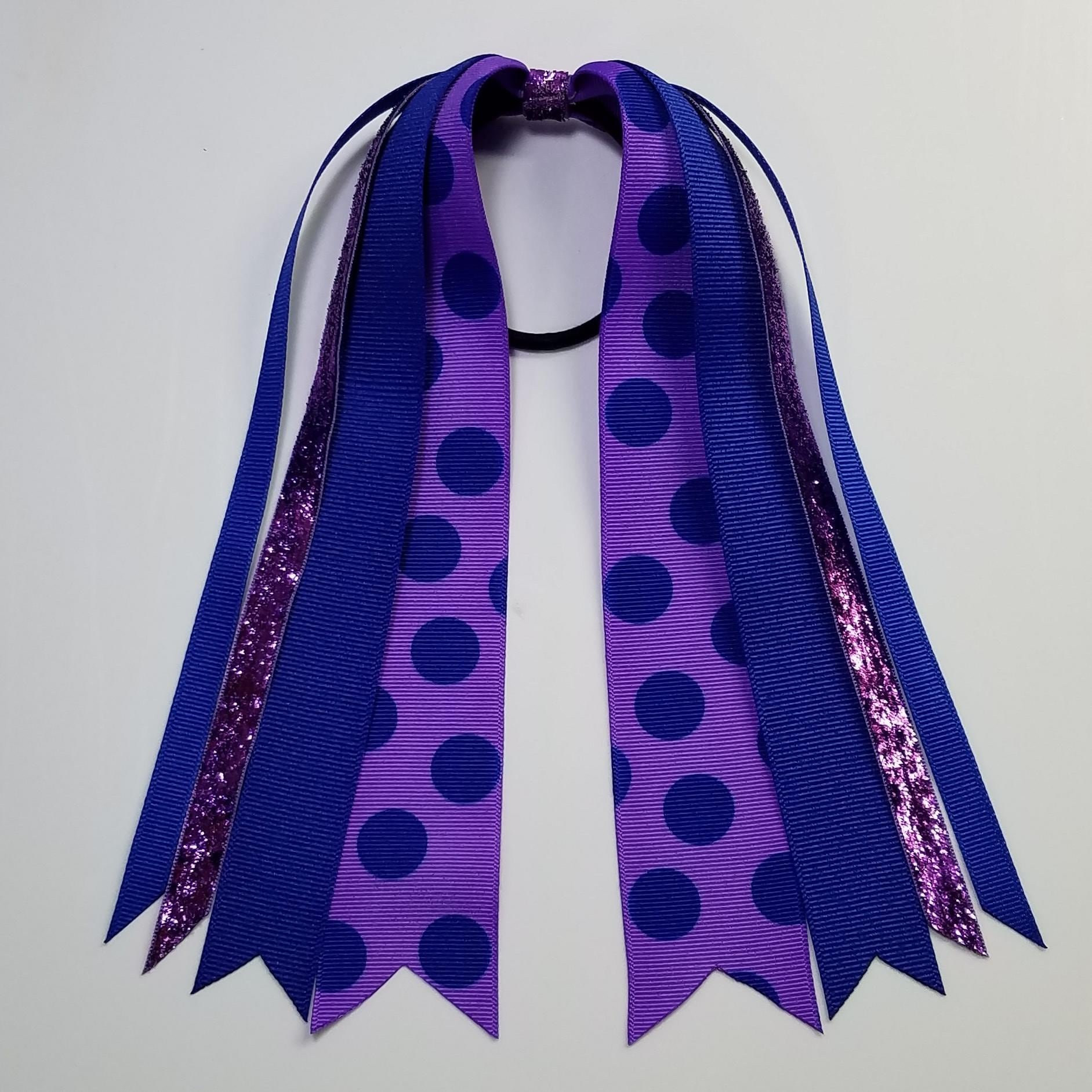 Royal Blue Purple Polka Dot 