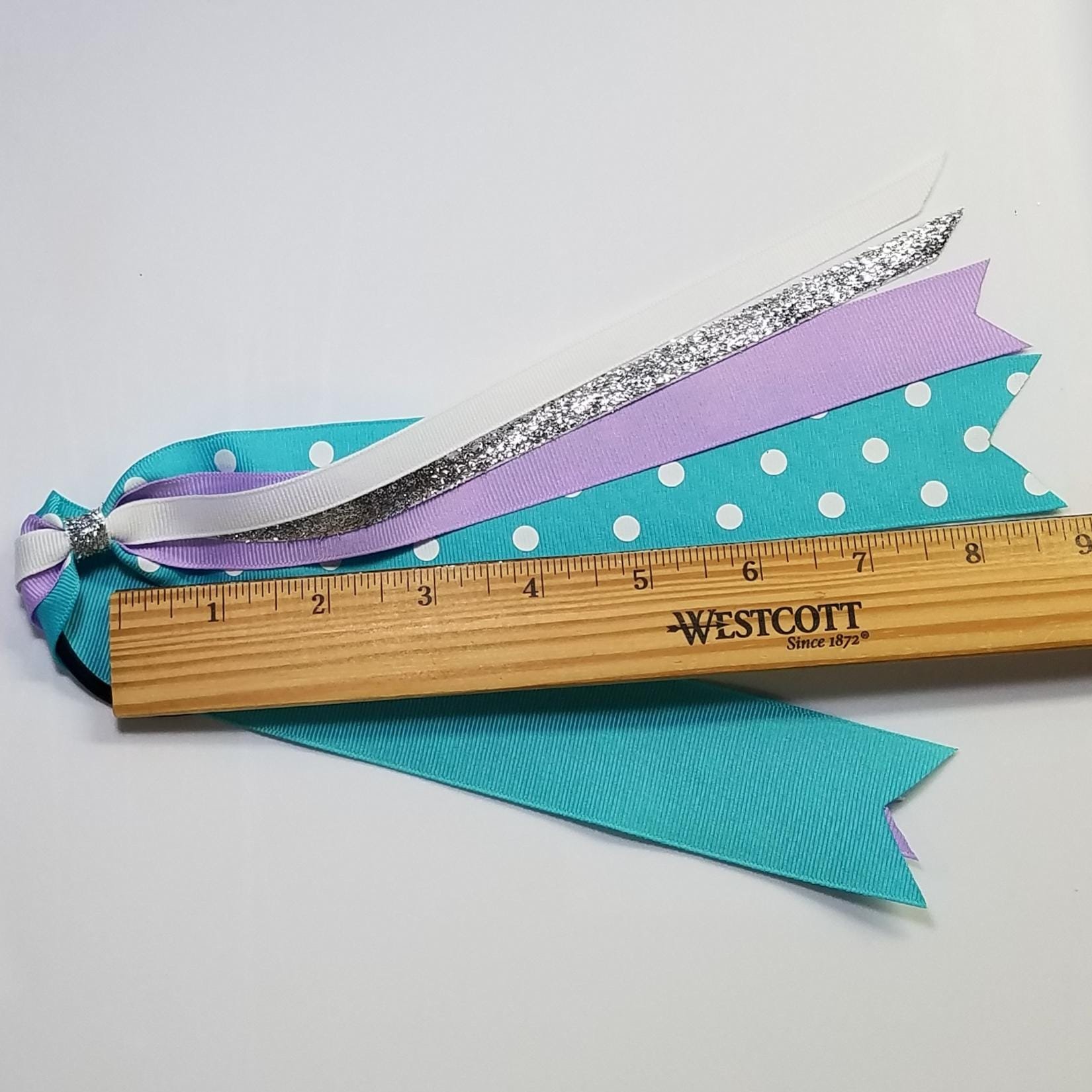 Turquoise Light Orchid Polka Dot 