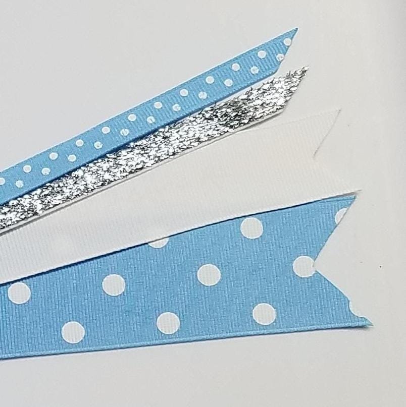 Blue White Polka Dot 