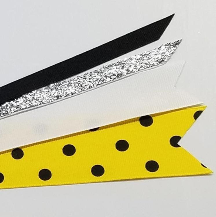 Yellow Black Polka Dot 