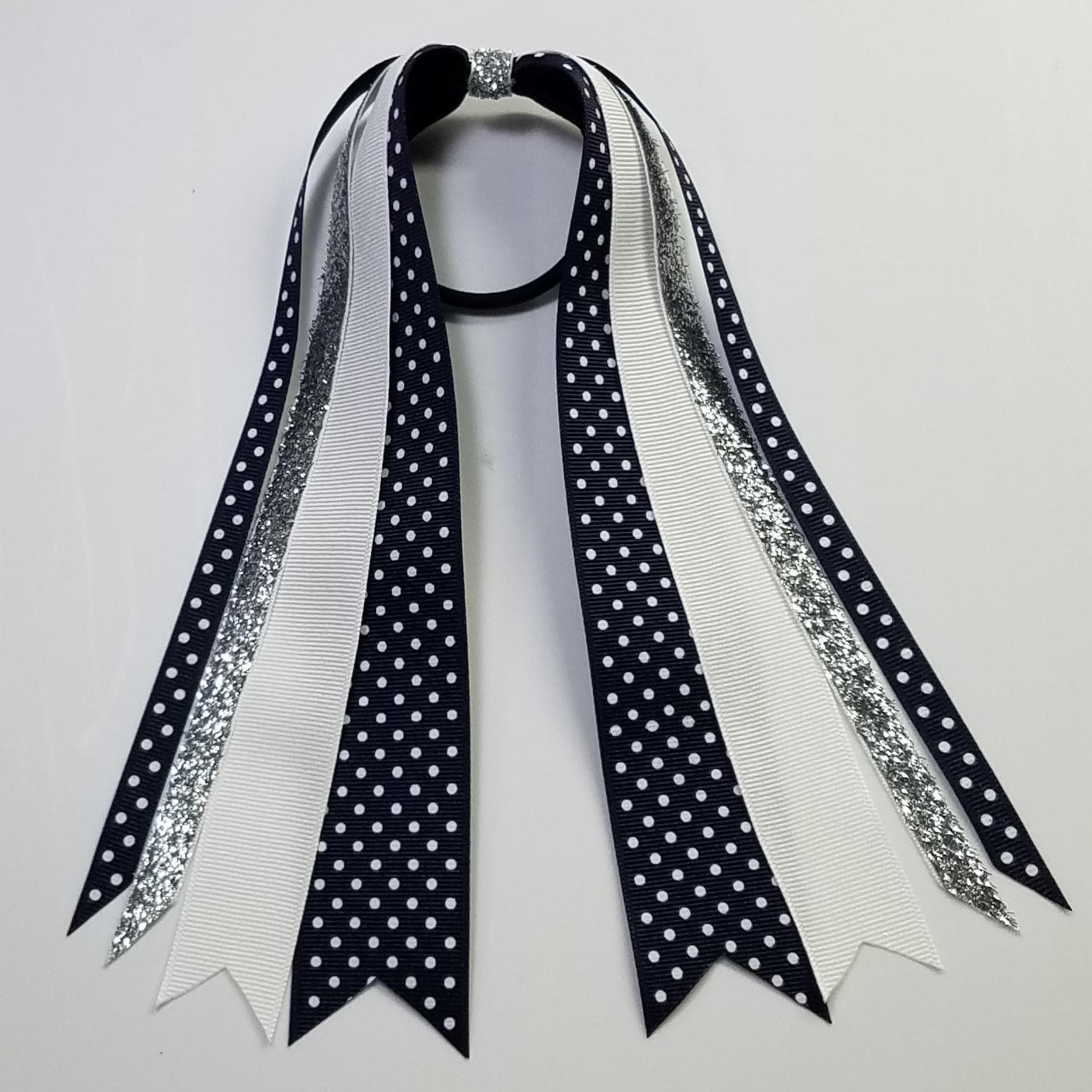 Navy White Polka Dot 