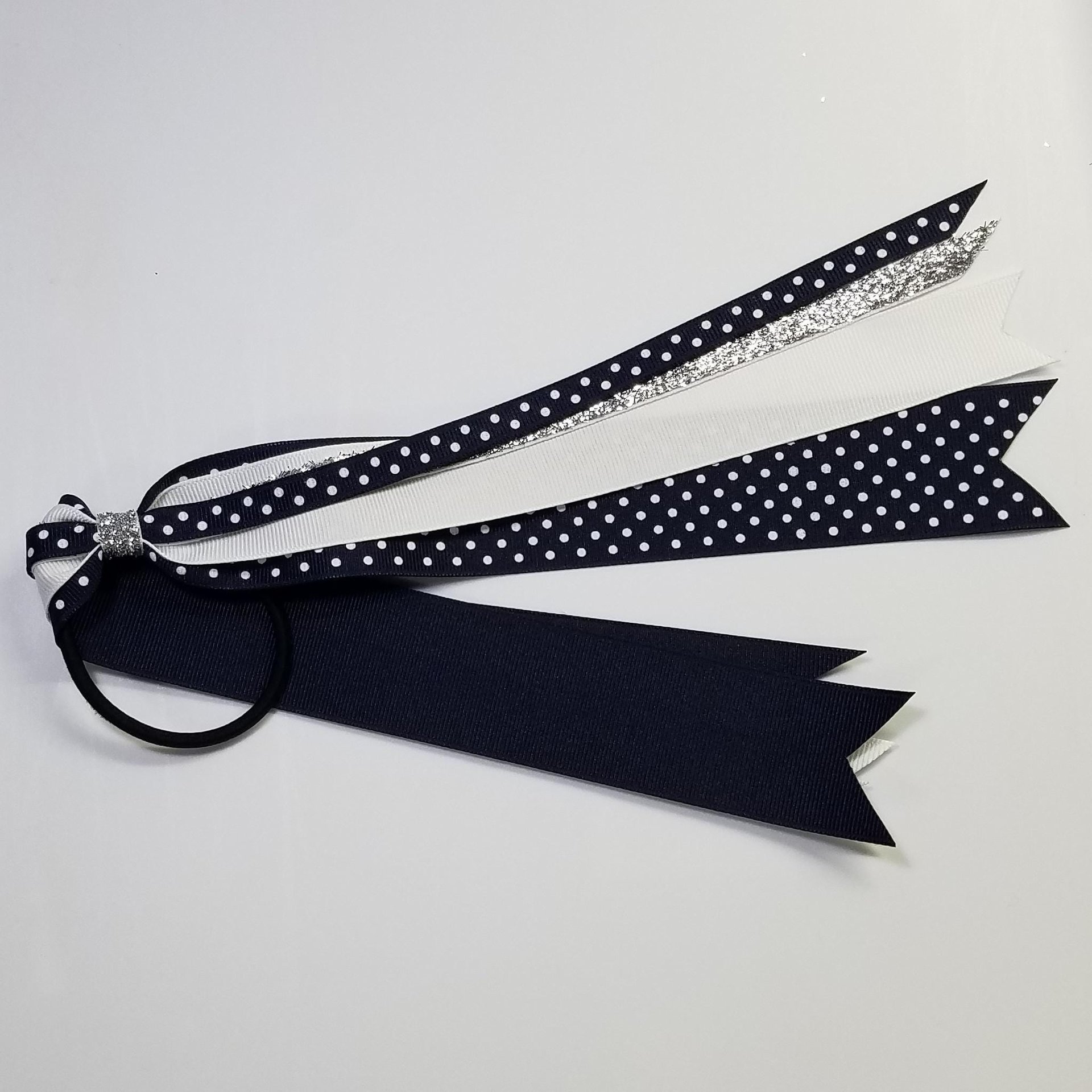 Navy White Polka Dot 