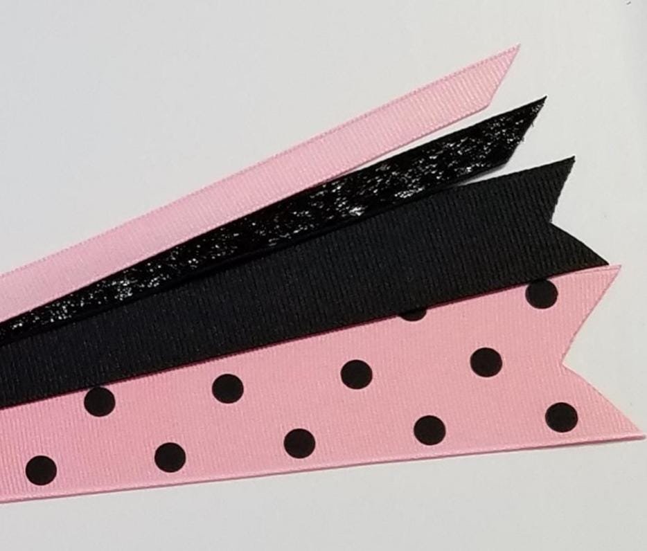 Pink Black Polka Dot 