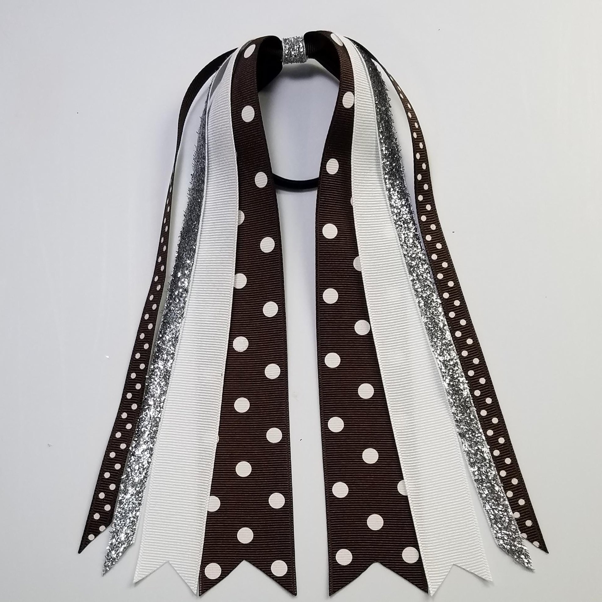 Brown White Polka Dot 