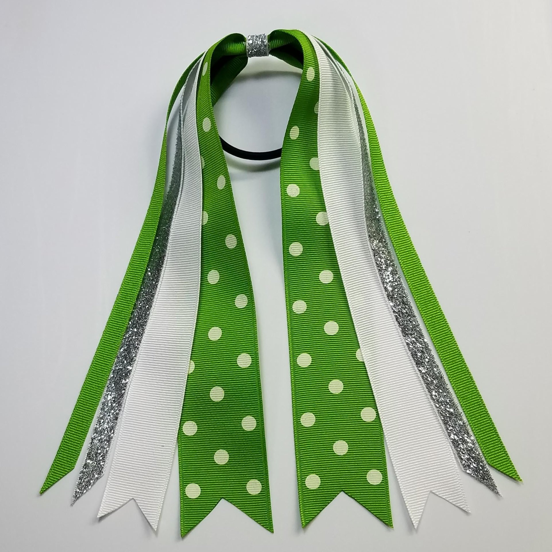 Apple Green White Polka Dot