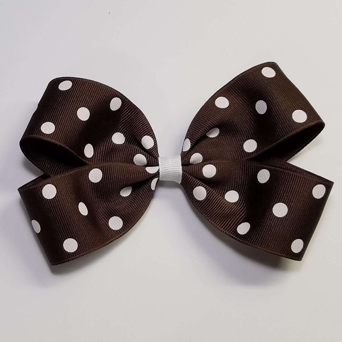 5" Brown Polka Dot 