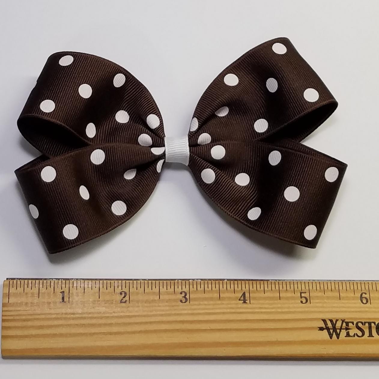 5" Brown Polka Dot 
