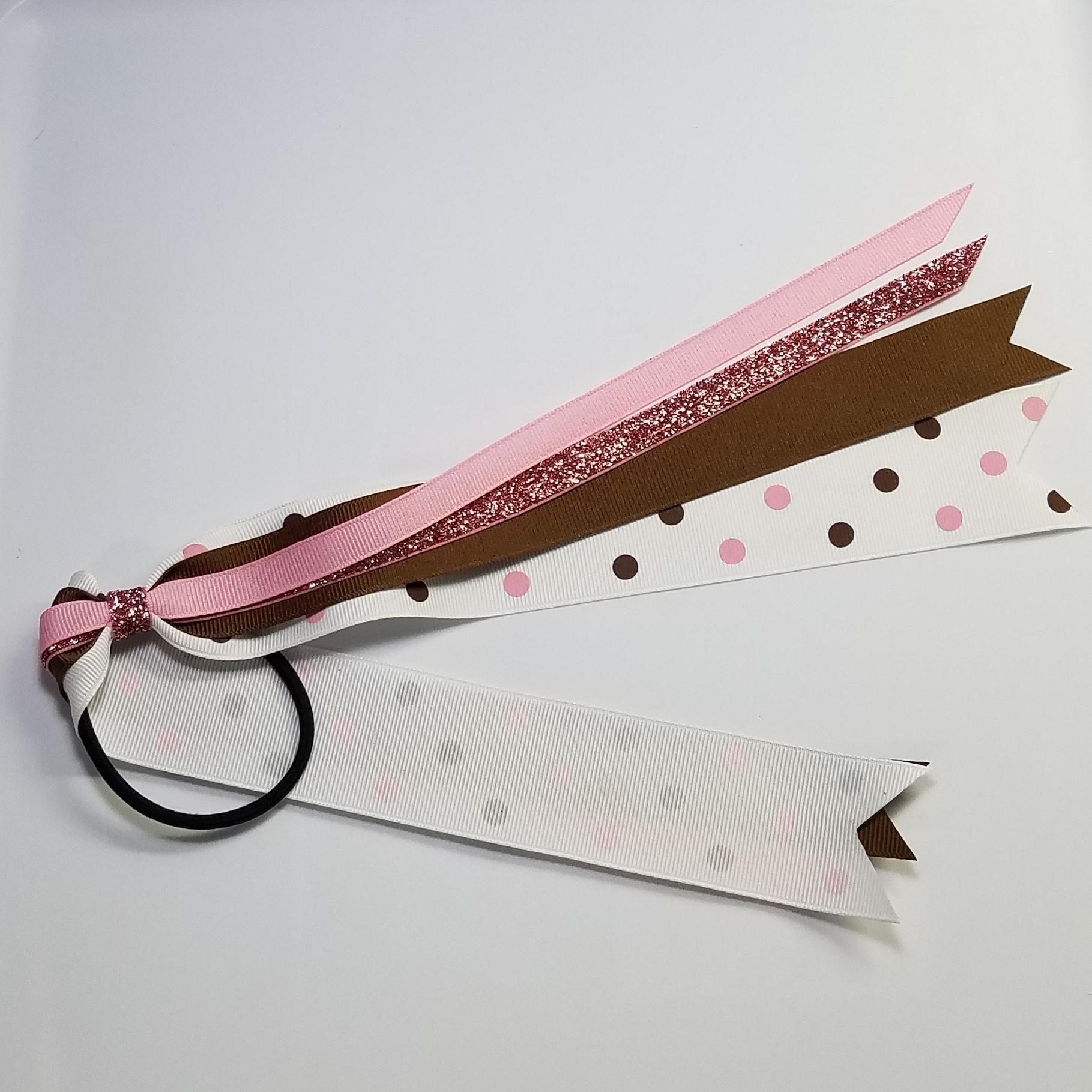 Pink Brown Polka Dot 