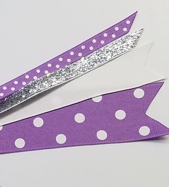 Light Orchid White Polka Dot