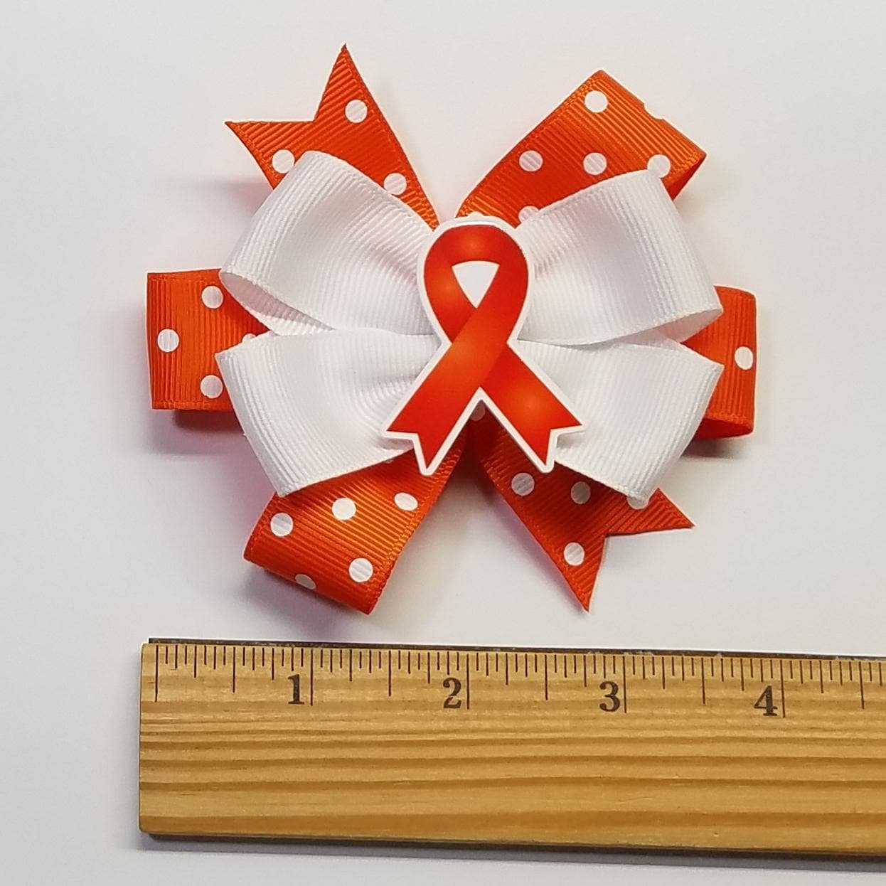 3.5" Orange Awareness Ribbon 