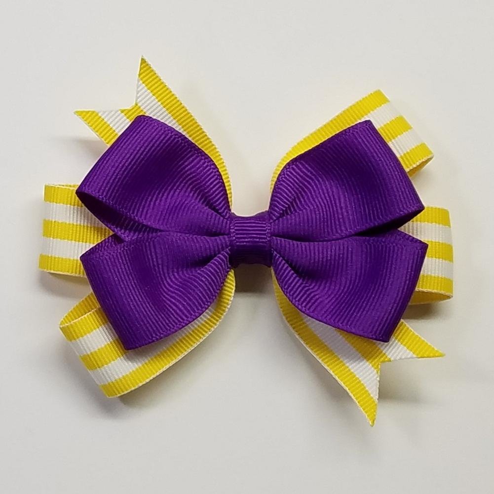 3.5" Purple Yellow Stripe 