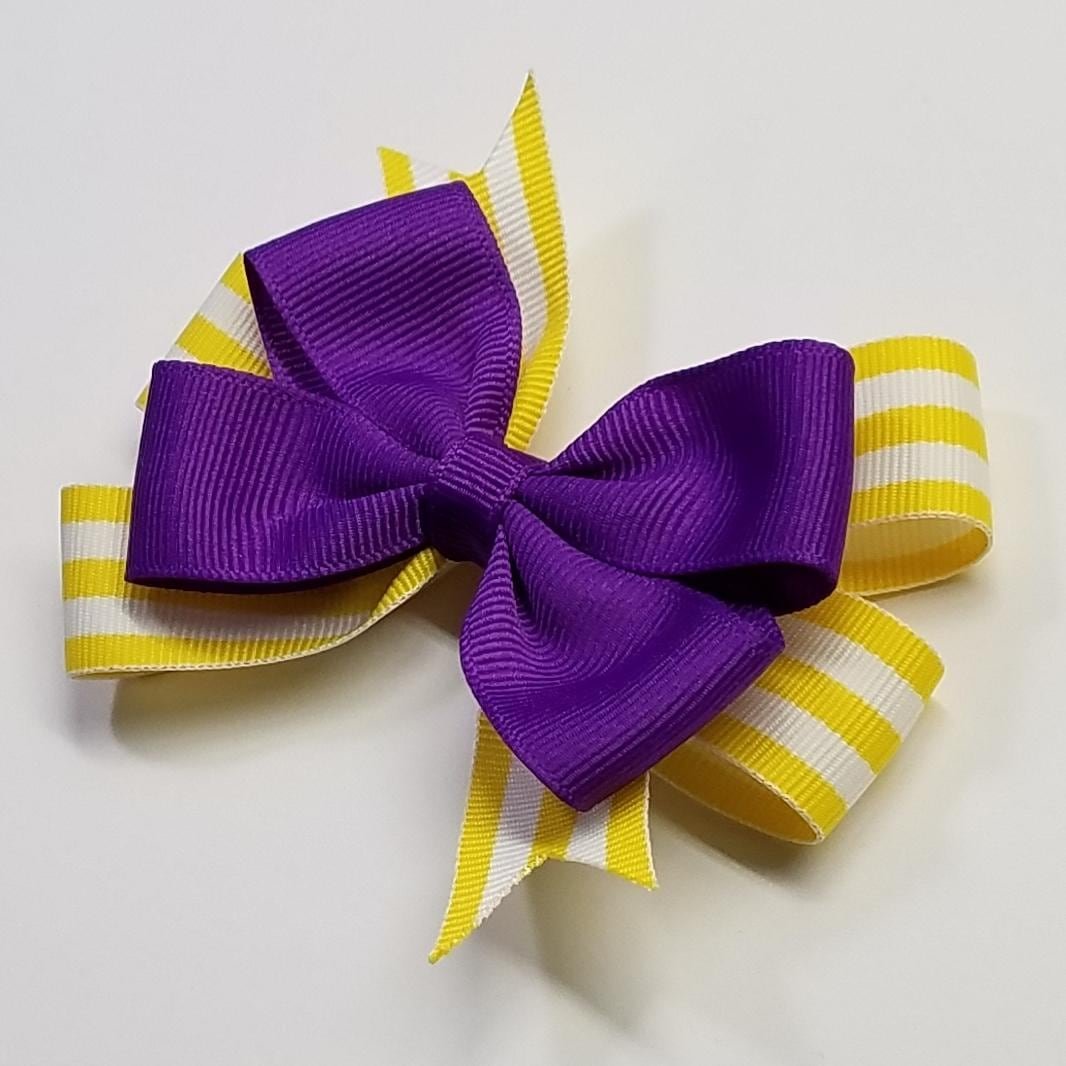 3.5" Purple Yellow Stripe 