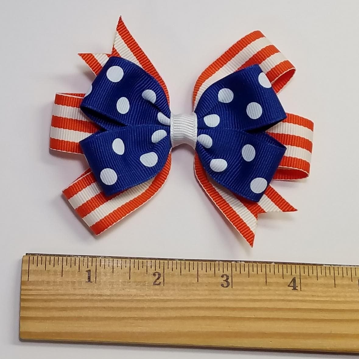 3.5" Royal Blue Orange Team Sport School