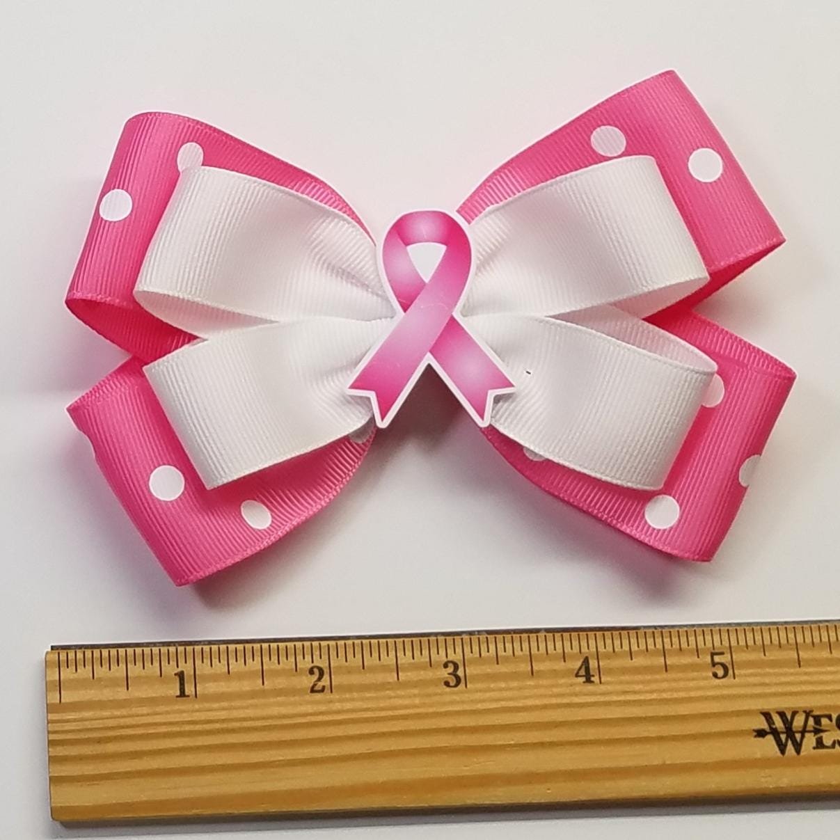 5" Pink Awareness Ribbon 