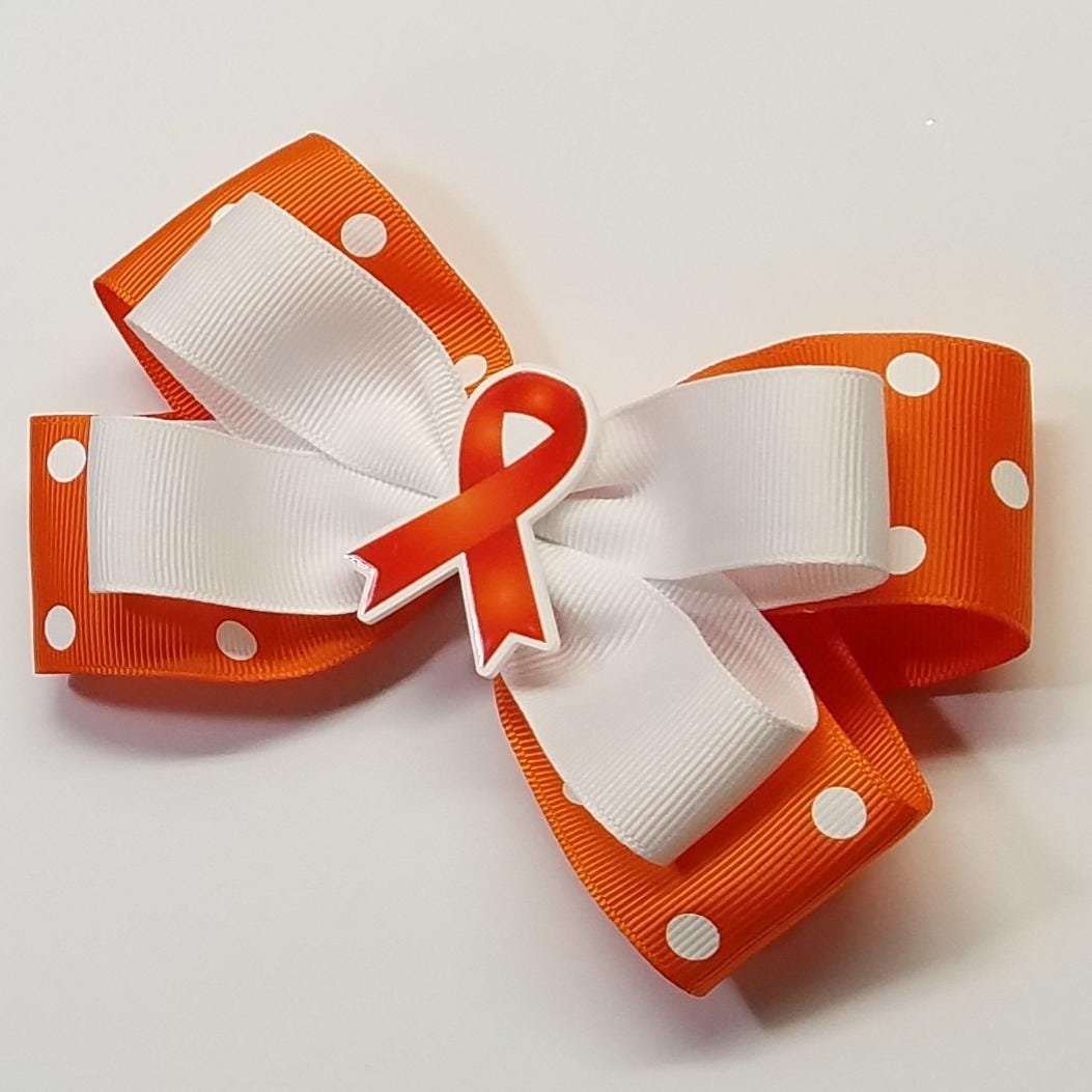 5" Orange Awareness Ribbon 