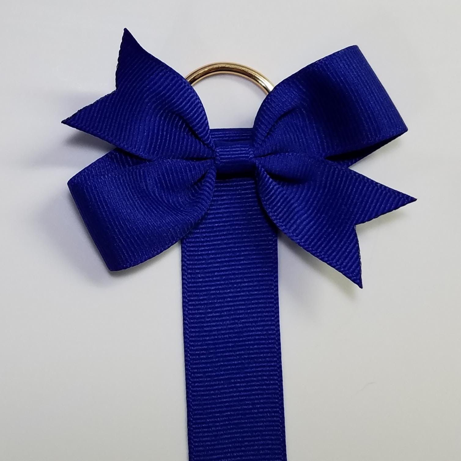 Ribbon Bow Holder -GOLD D RING 
