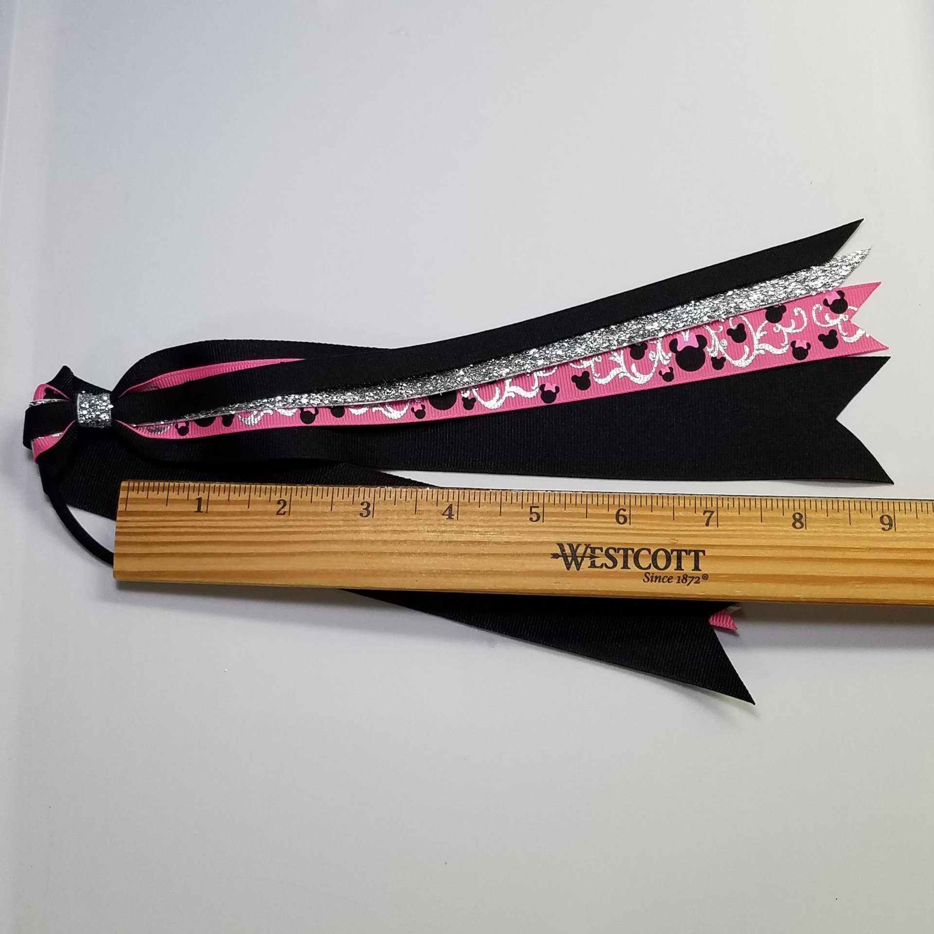Pink Black Metallic Foil Swirl