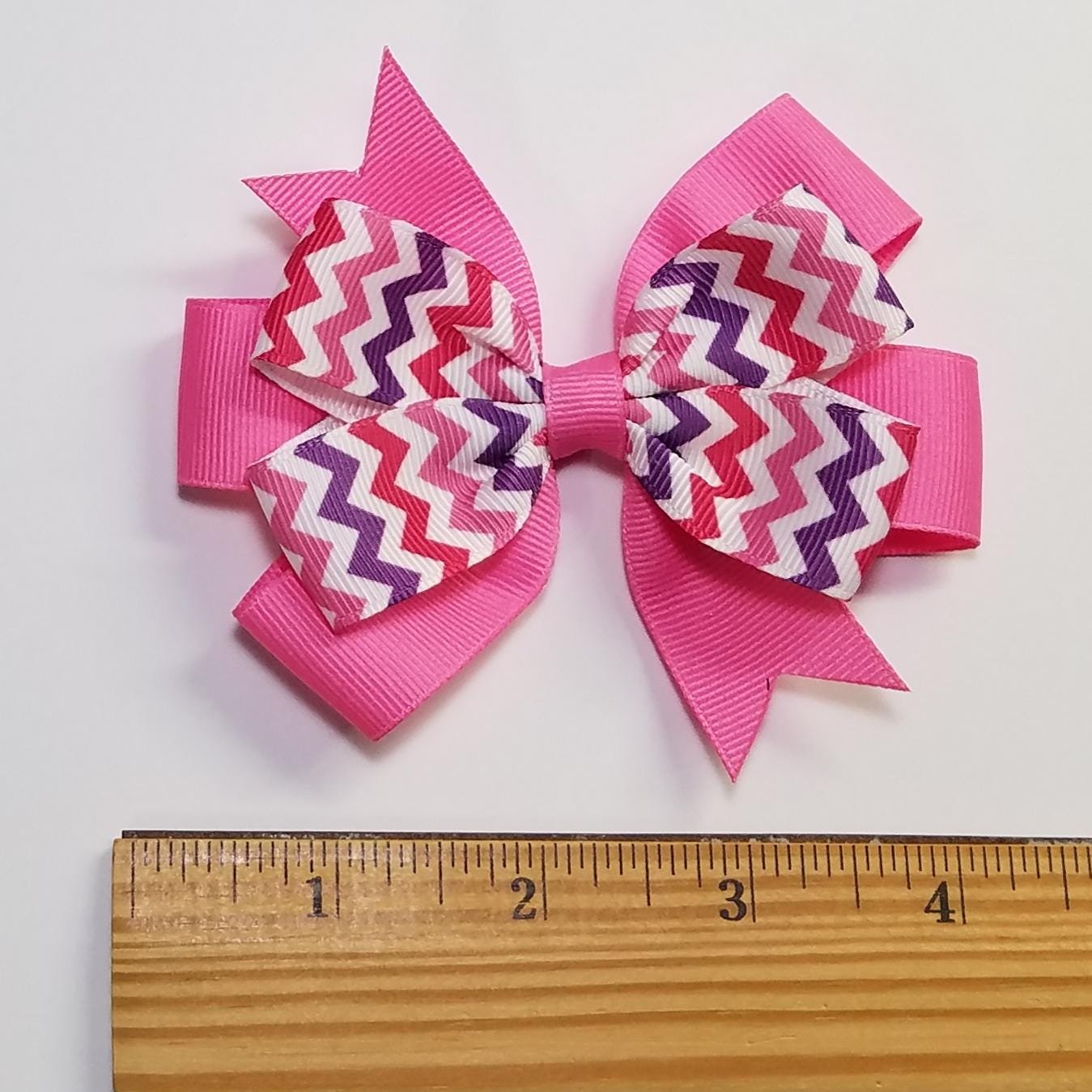 3.5" Pink Purple Chevron