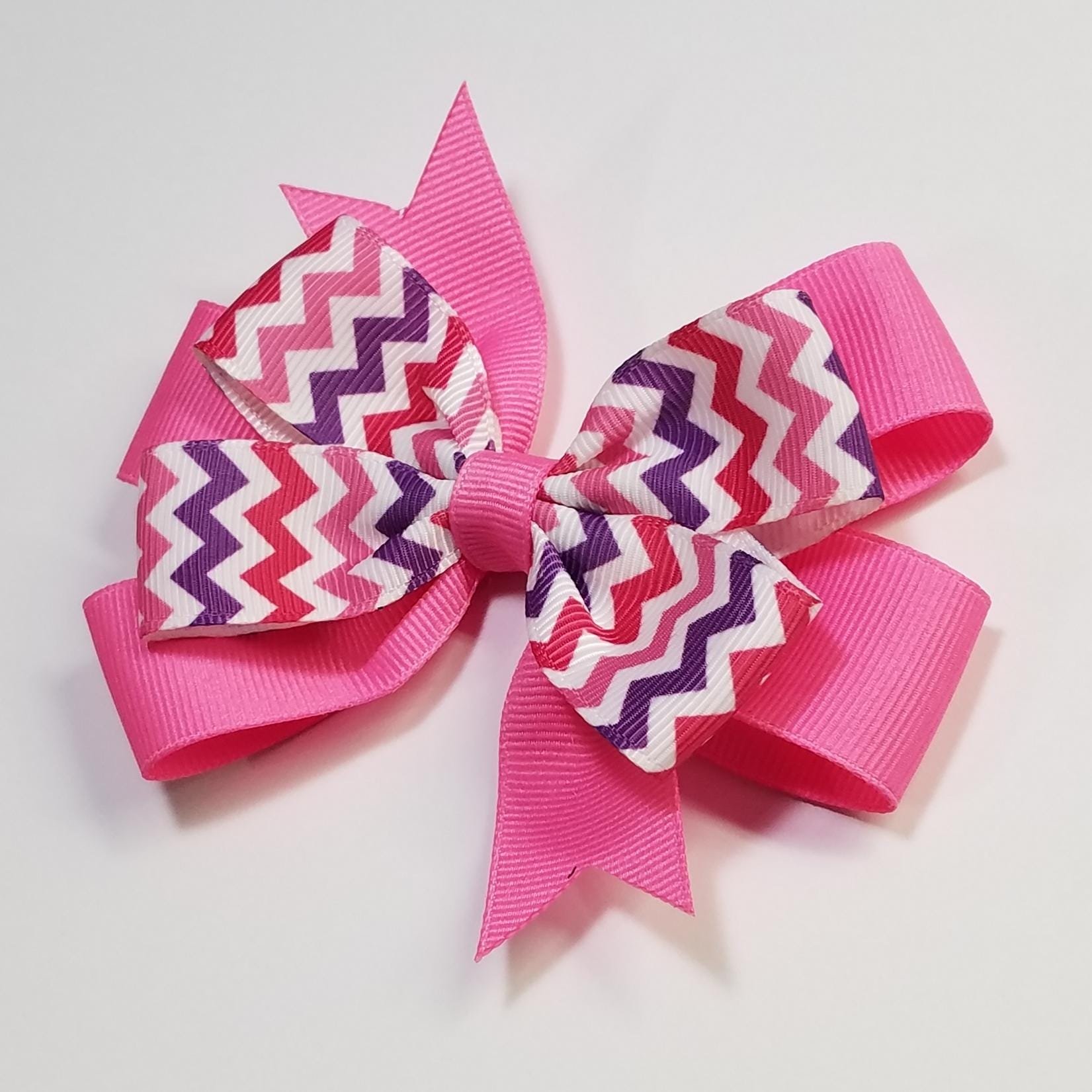 3.5" Pink Purple Chevron