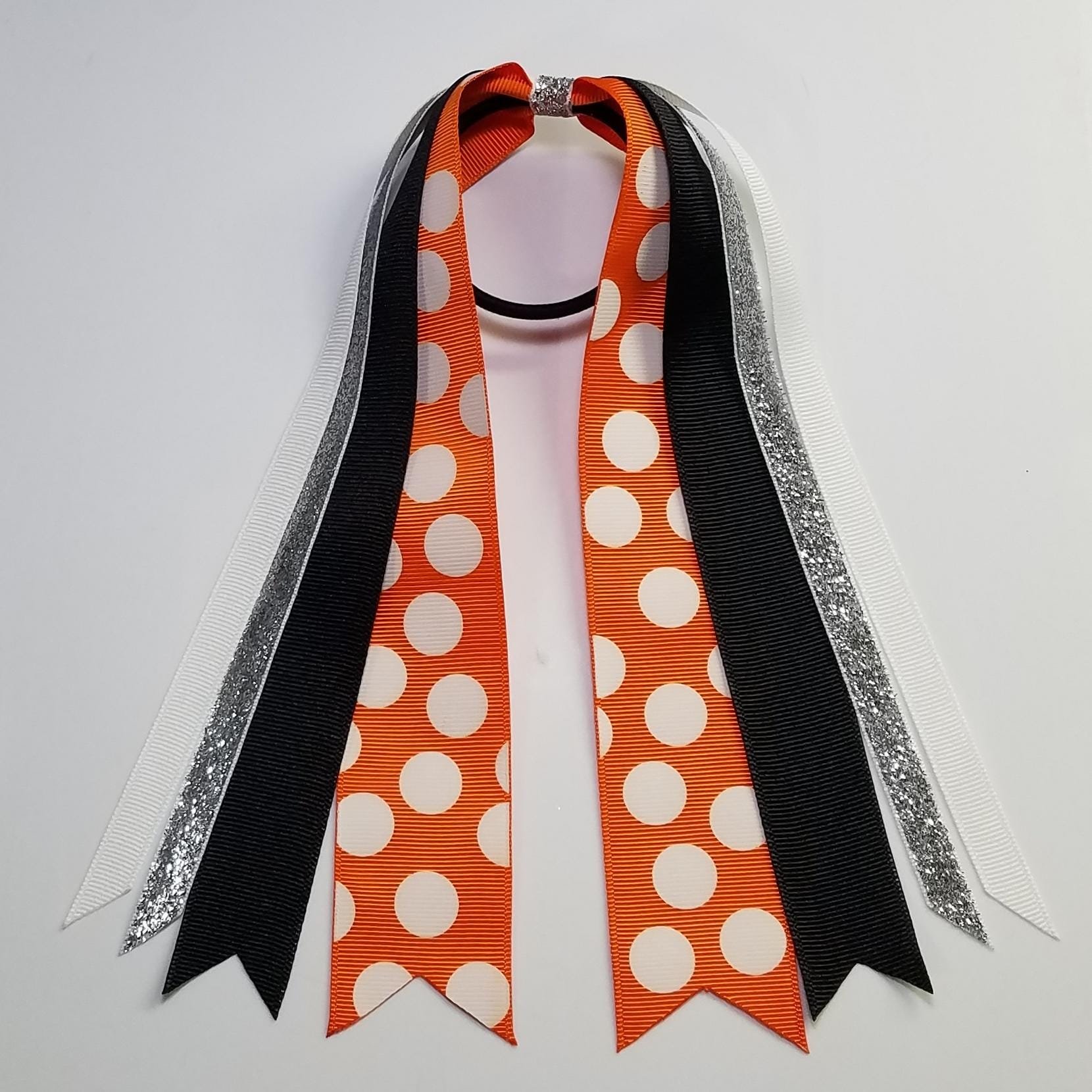 Black Orange Polka Dot