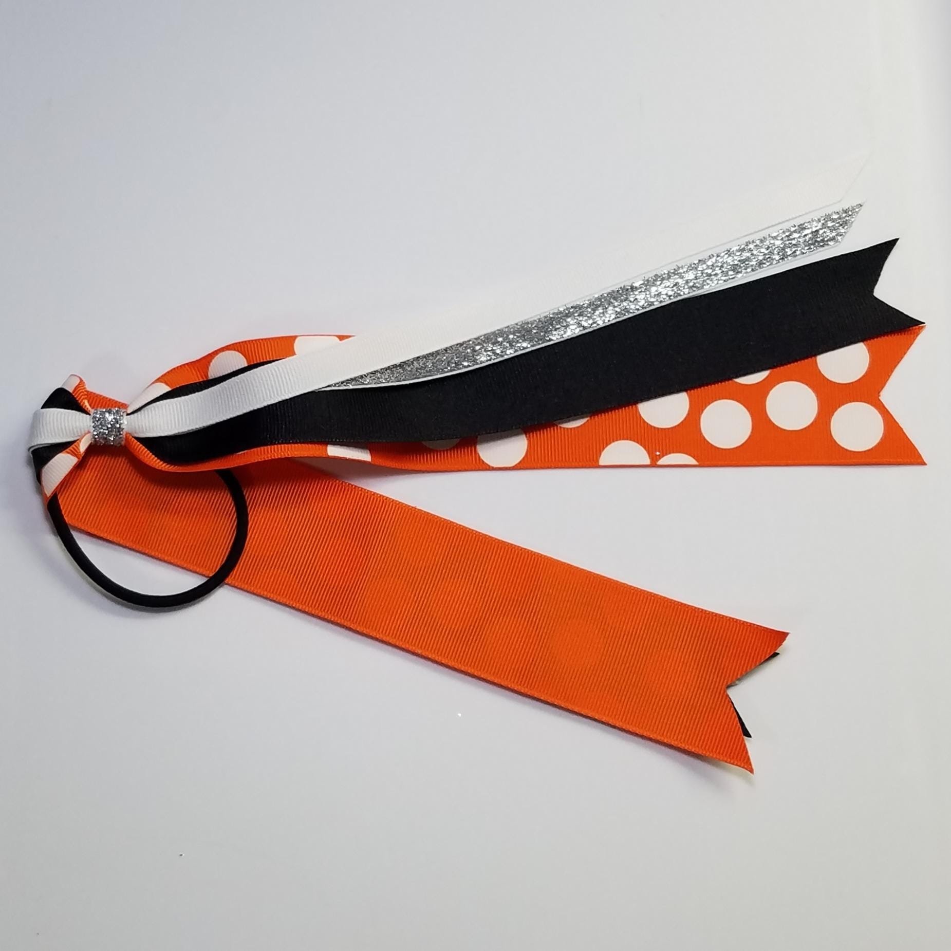 Black Orange Polka Dot