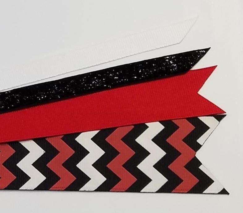 Black Red White Chevron