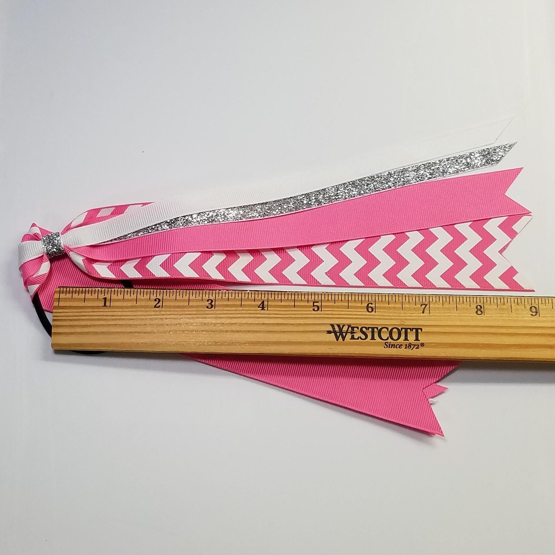 Hot Pink White Chevron