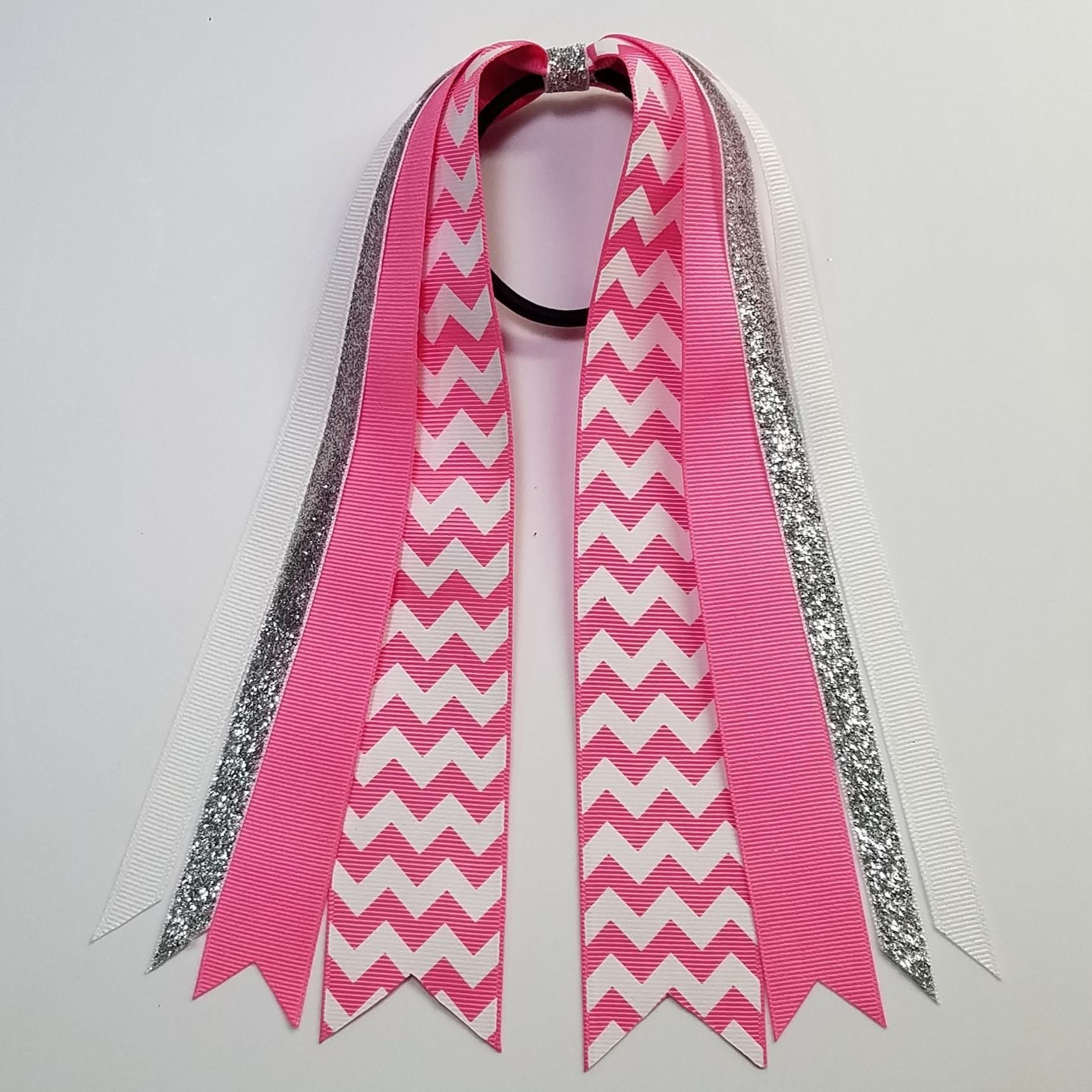 Hot Pink White Chevron