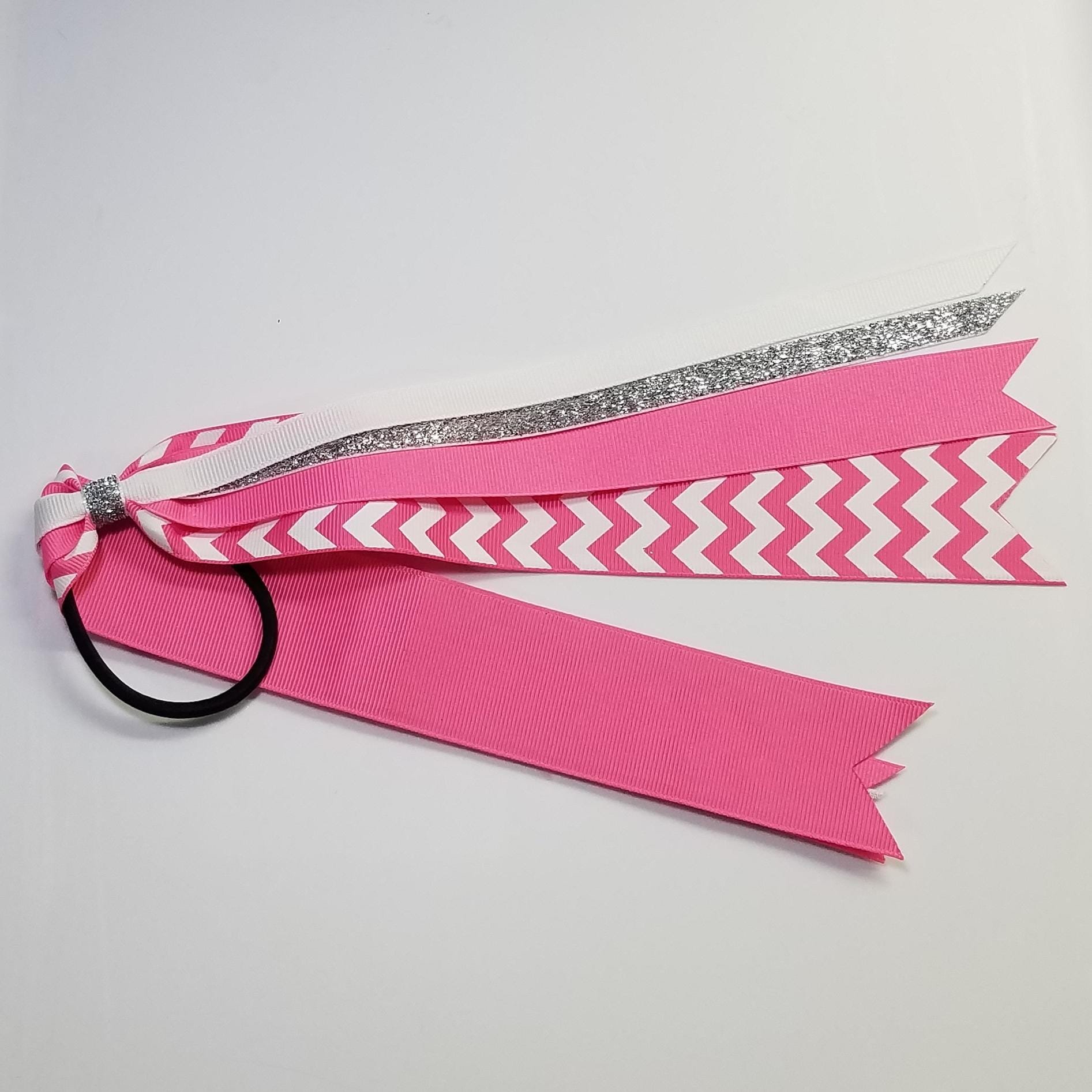 Hot Pink White Chevron