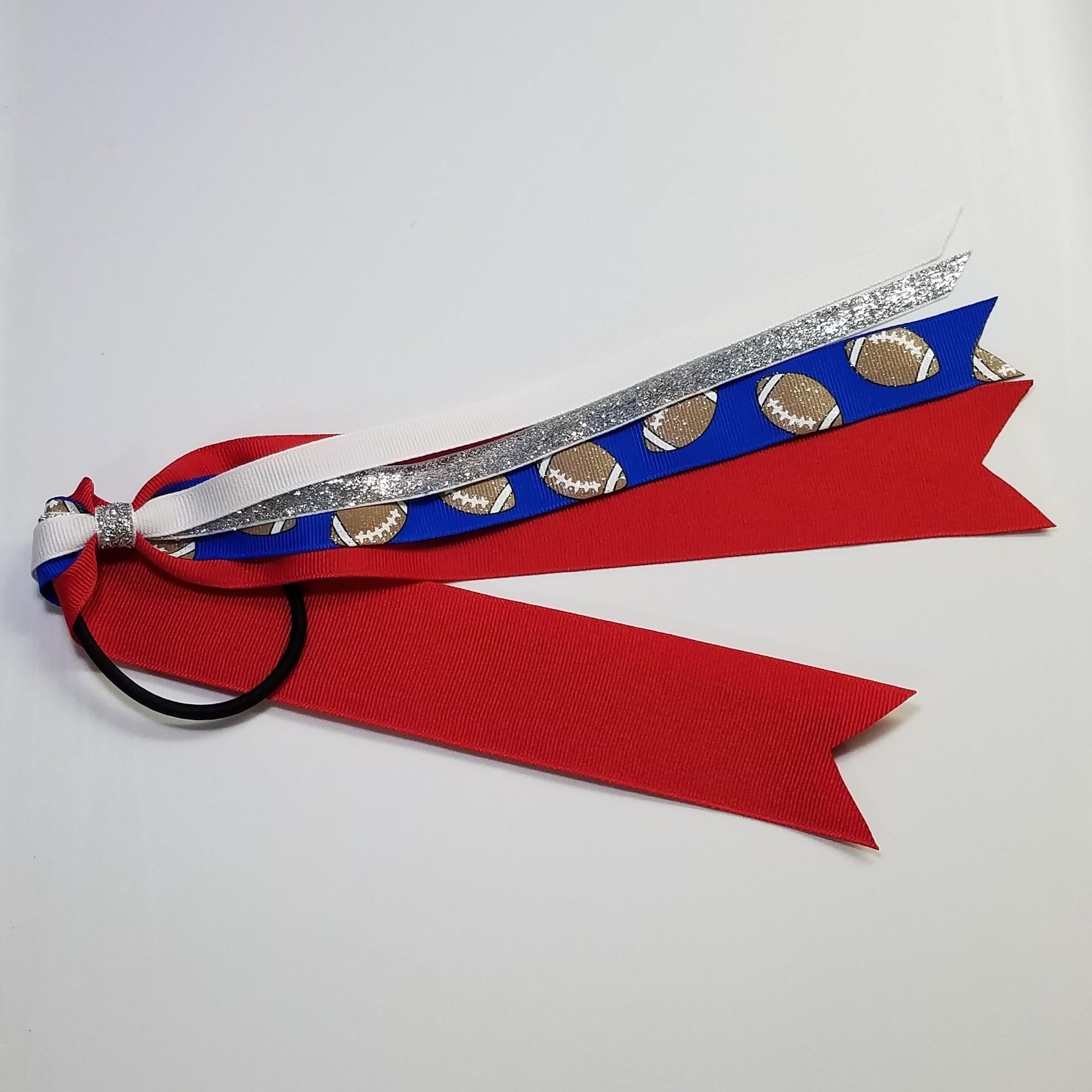 Football Glitter Royal Blue Red