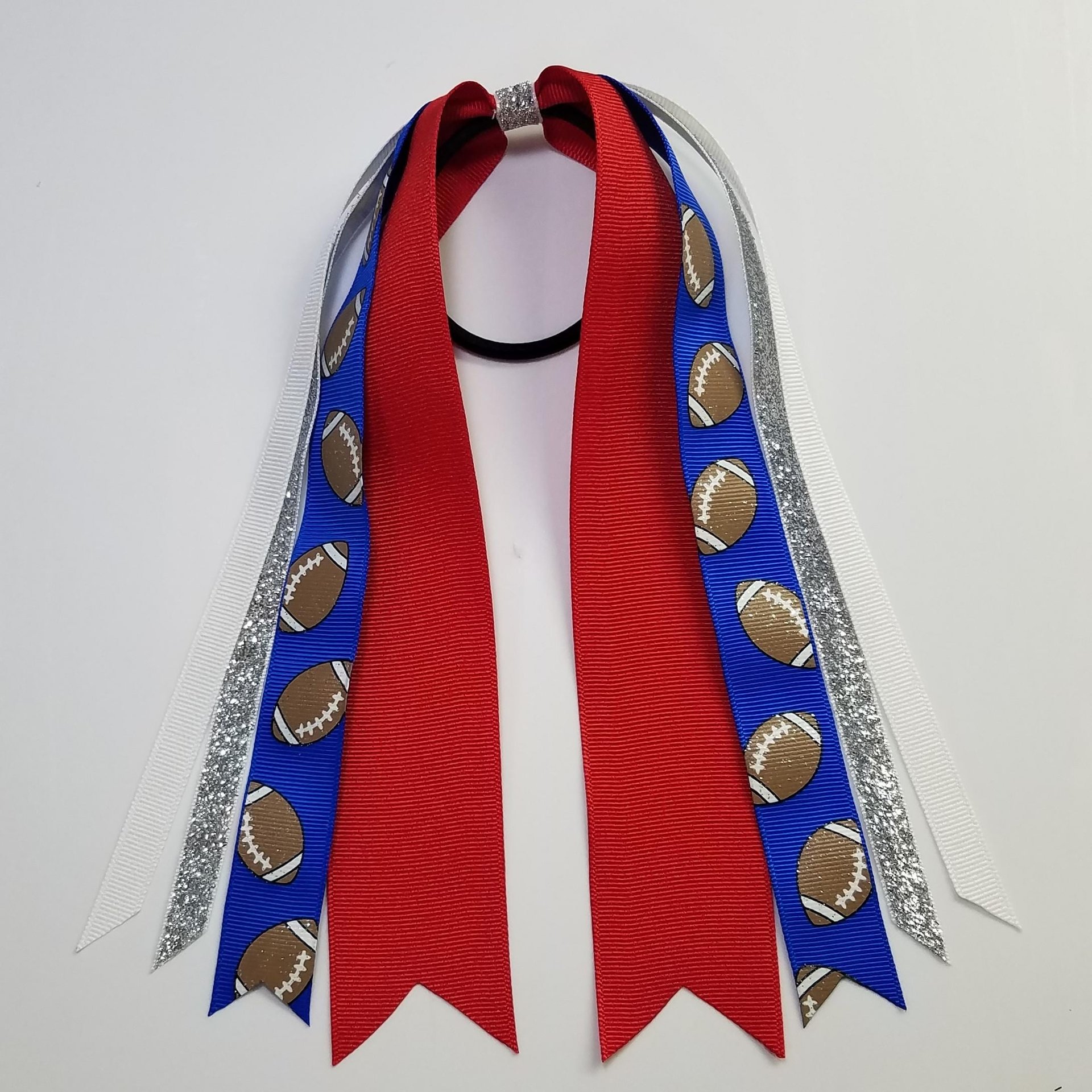 Football Glitter Royal Blue Red