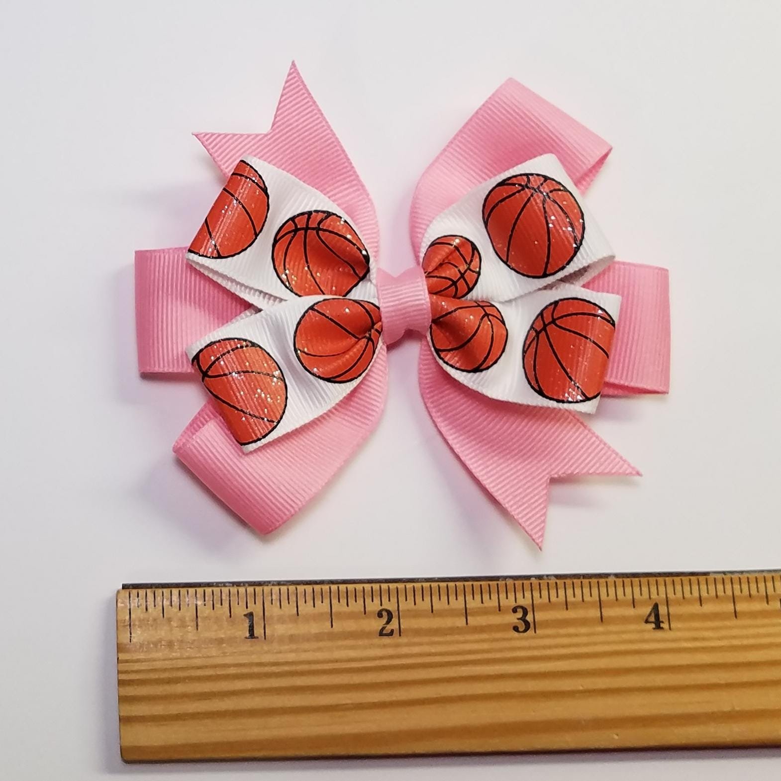 3.5" Basketball Glitter White 