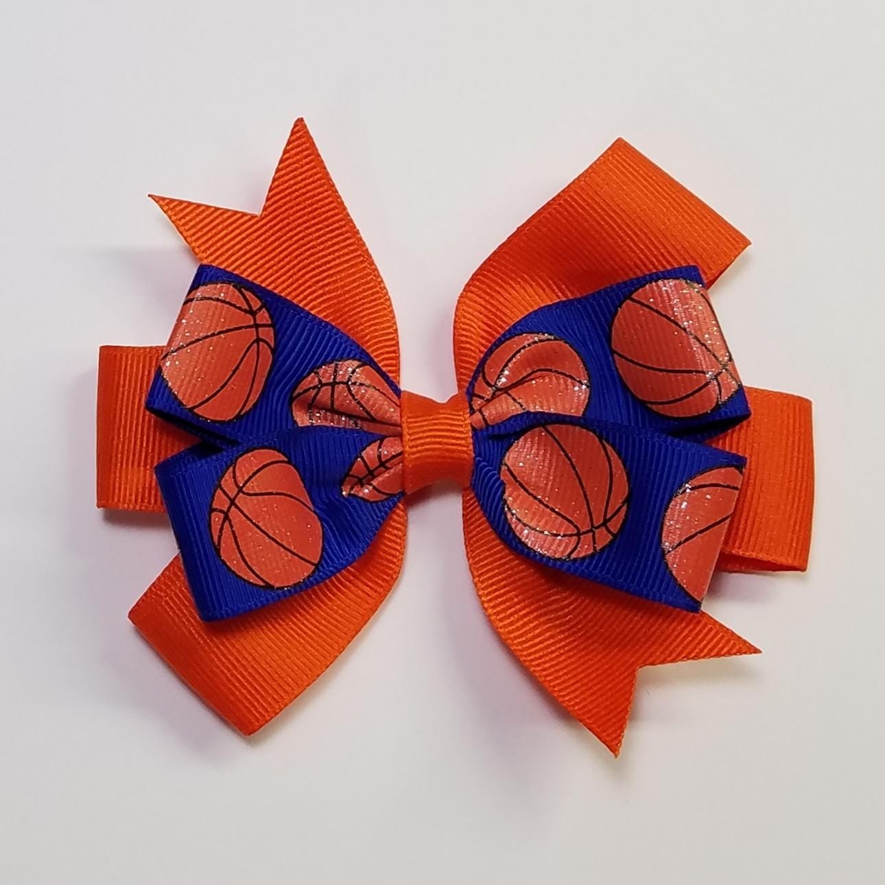 3.5" Basketball Glitter Blue