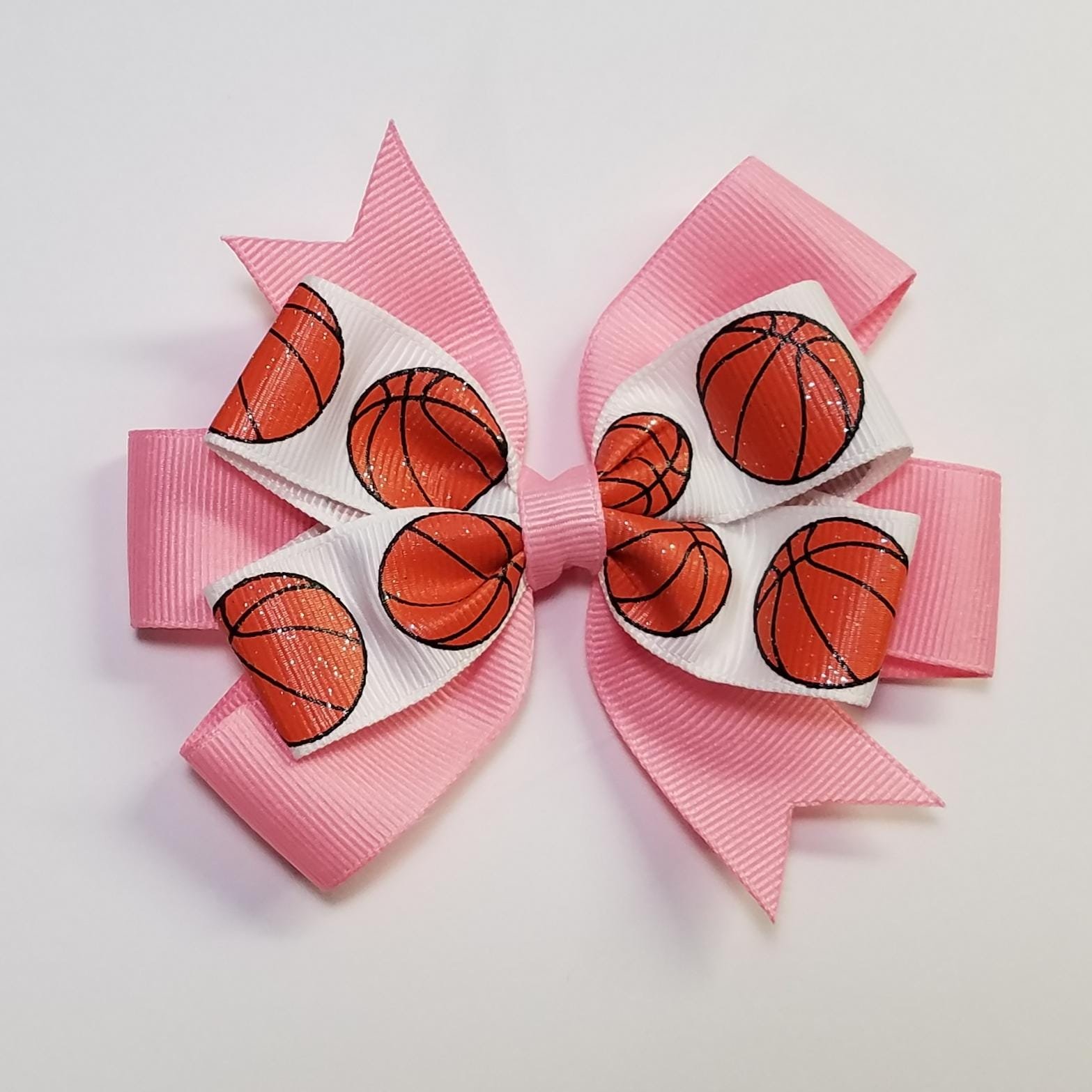 3.5" Basketball Glitter White 