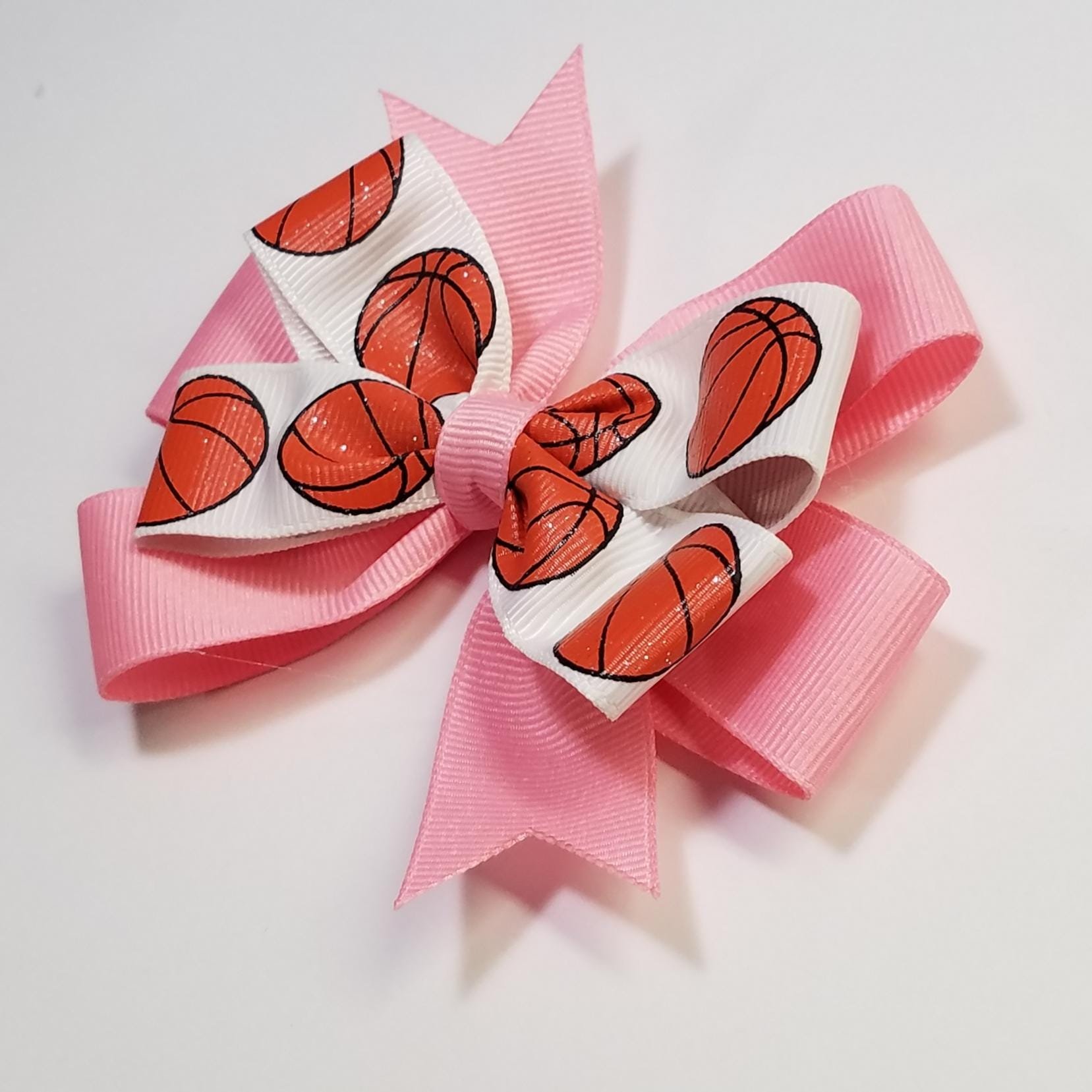 3.5" Basketball Glitter White 