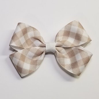 3" Oatmeal Gingham 