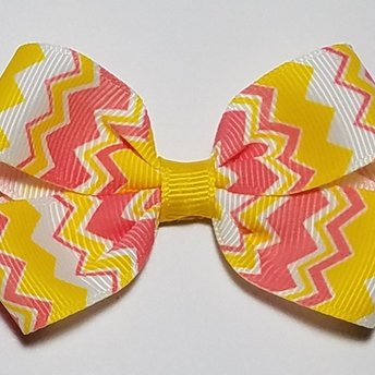 3" Pink Lemonade Chevron