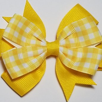 3.5" Yellow Gingham 