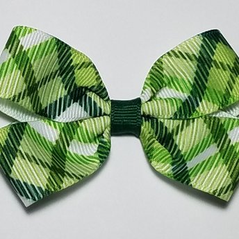 3" Green Plaid 