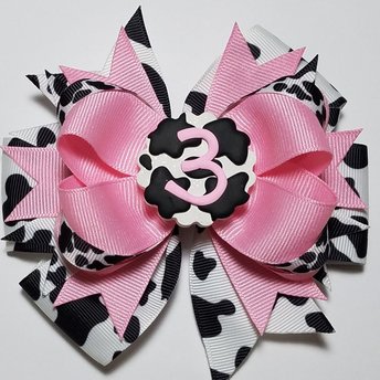 5" 3rd Birthday Cow 