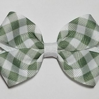 3" Green Gingham 