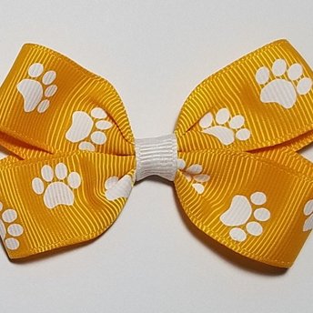 3"  Yellow Gold Paw Print 