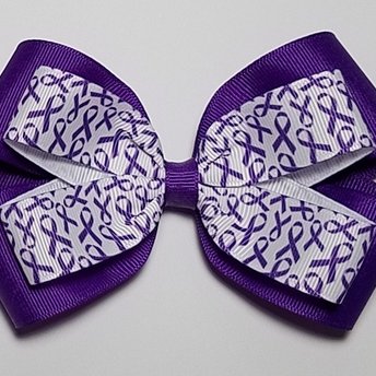 5" Purple Awareness Ribbon 